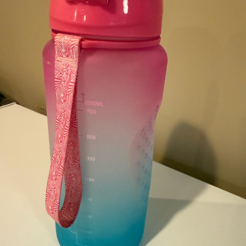 Pink and Blue Gradient Water Bottle - Picture 3 of 4